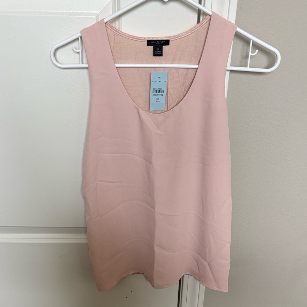 Ann Taylor Blush Pink Tank Top